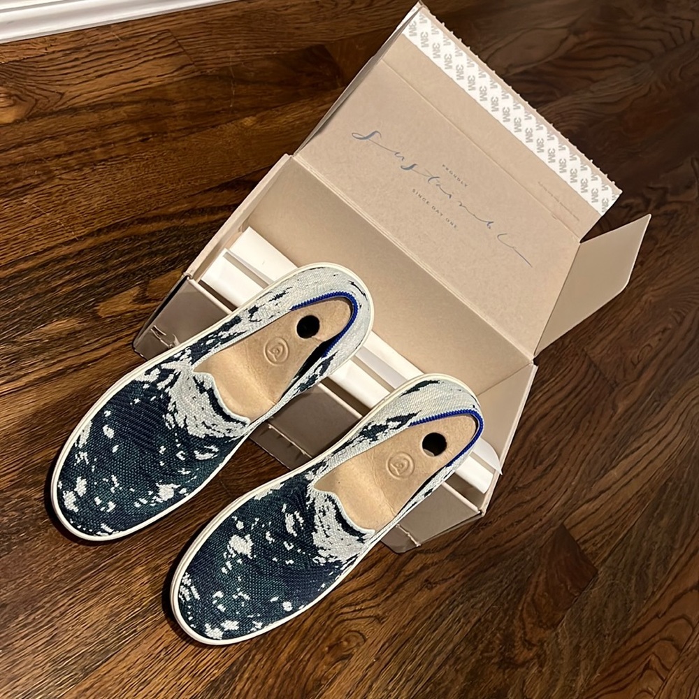 Rothy’s Sea Green Sneakers, size 8 - Picture 1 of 7